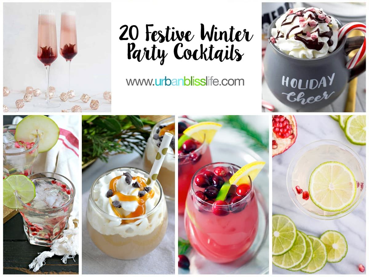 Winter Cocktails: 20 Ideas for Your Next Holiday Party for the table