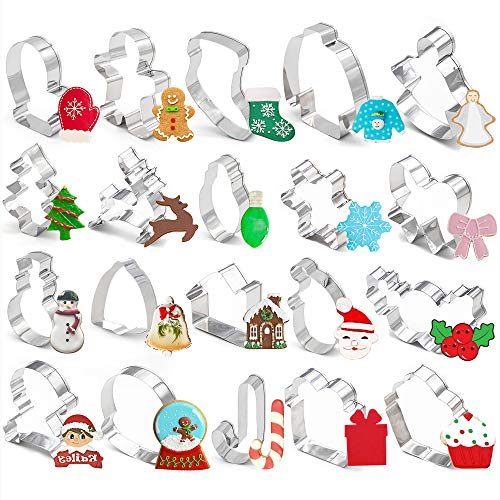20 Piece Set of Christmas Cookie Cutters