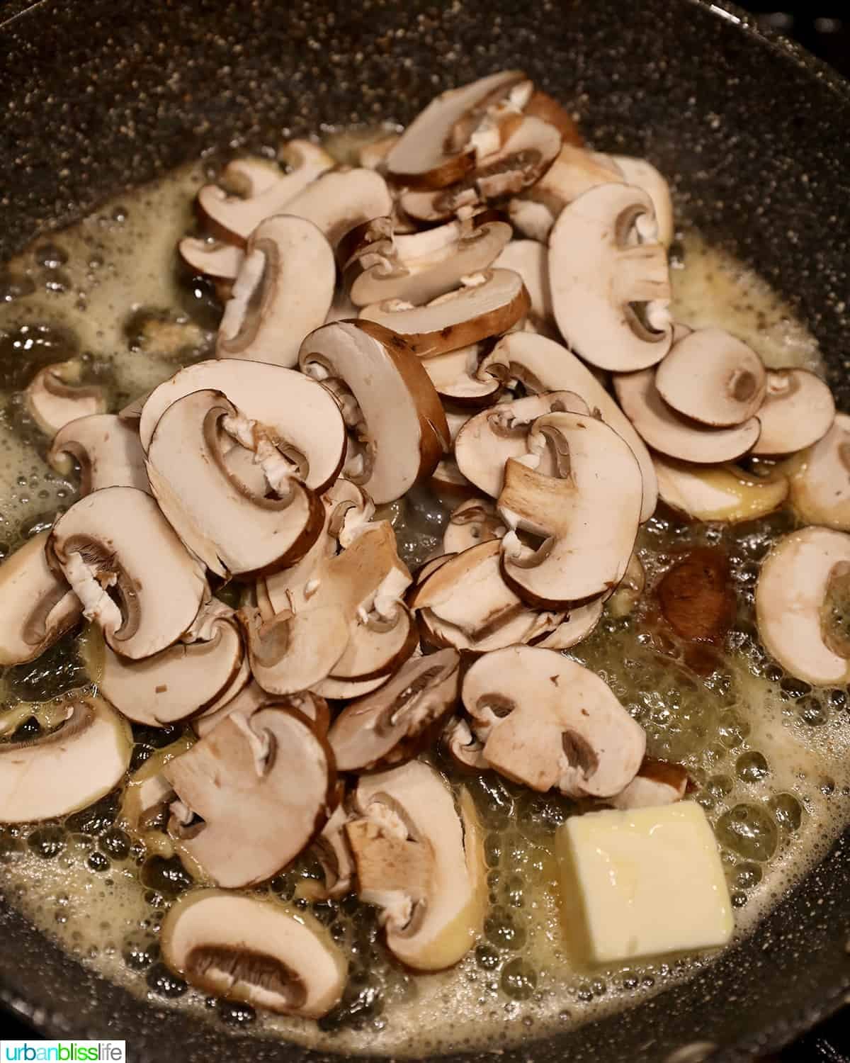 sauteing mushrooms