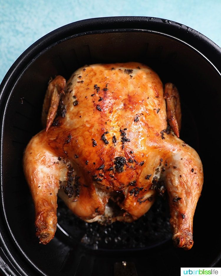simply air fried Air Fryer Rotisserie Chicken