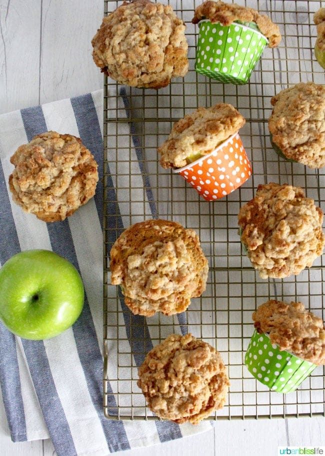 The BEST Apple Cinnamon Muffins (made healthier with carrots and zucchini!) recipe on UrbanBlissLife.com