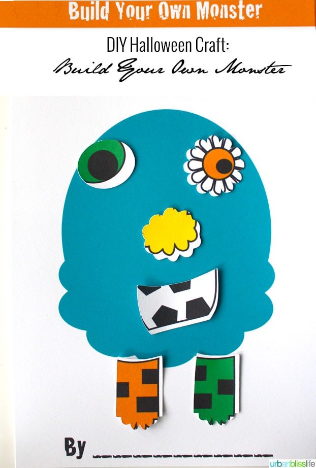 Build Your Own Monster DIY Halloween Craft