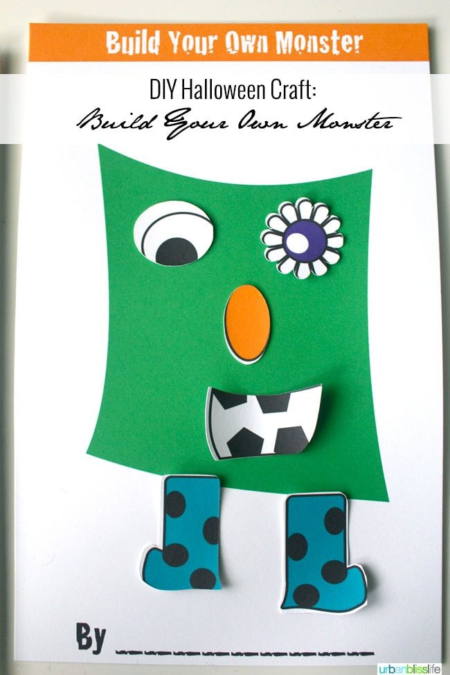 Build Your Own Monster DIY Halloween Craft