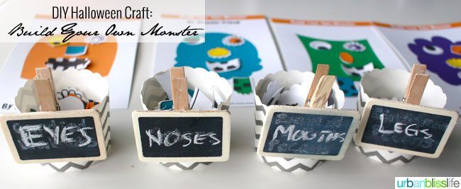 Build Your Own Monster DIY Halloween Craft