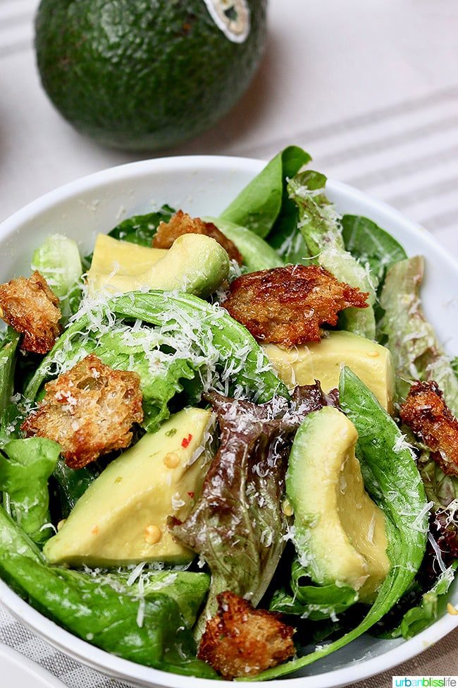 Checkerboard Pizza avocado salad