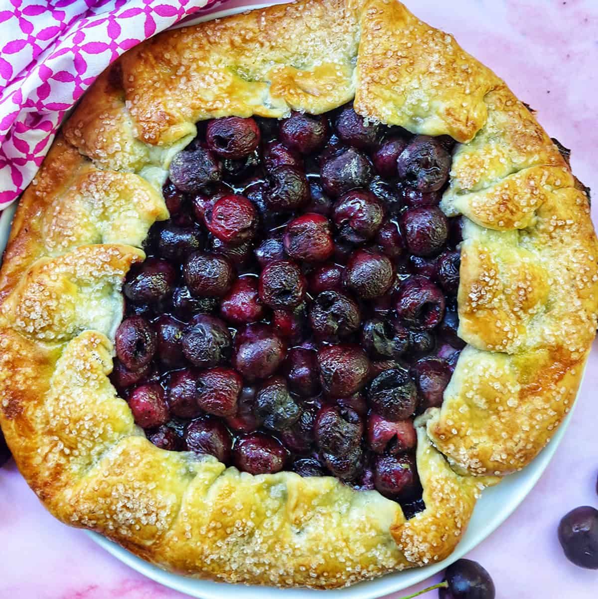 cherry galette.