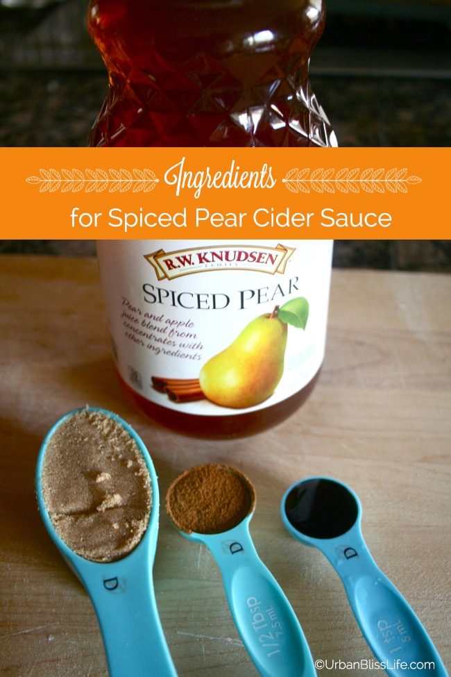Chocolate Mousse Pretzel Trifle with Spiced Pear Cider - Sauce