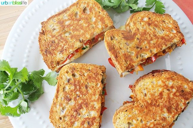 Chorizo Queso Peppers Panini are hearty, tasty sandwiches perfect for lunch, dinner, or to make to feed a crowd for tailgating, holiday