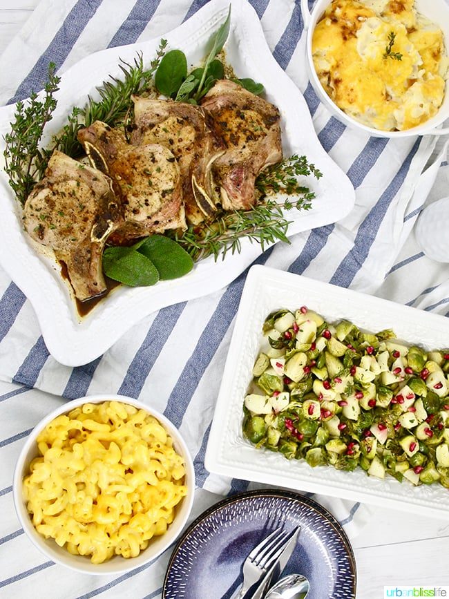 Simple weeknight meal: Apple cider pork chops recipe on UrbanBlissLife.com