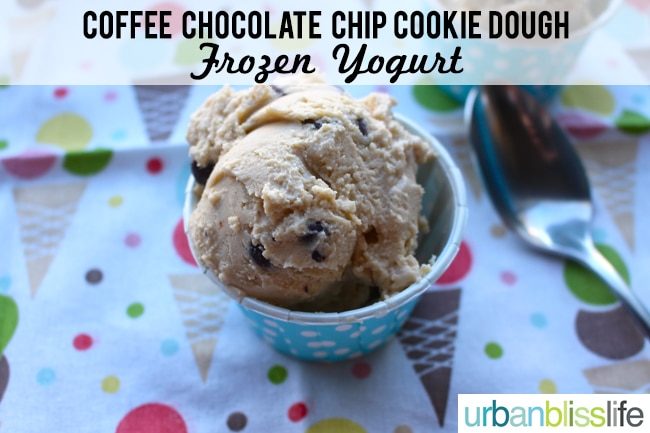 Coffee Chocolate Chip Cookie Dough Frozen Yogurt Recipe