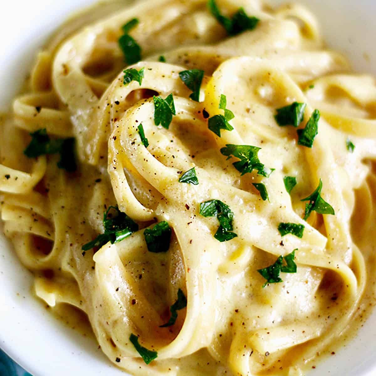 dairy free fettuccine alfredo.
