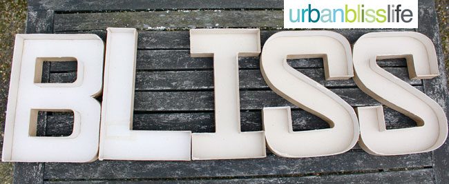 Simple DIY Marquee Letters