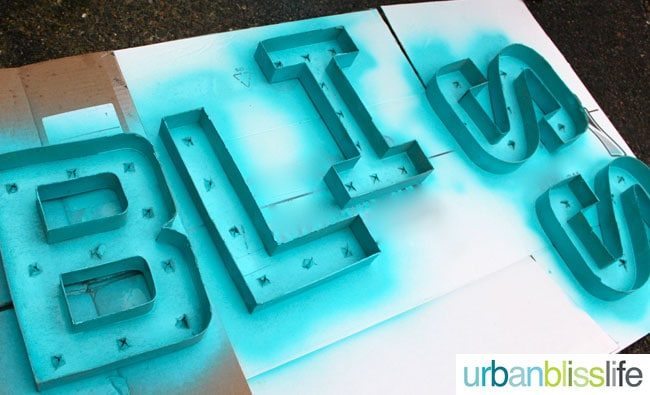 Simple DIY Marquee Letters
