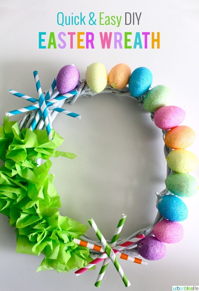 Quick & Simple DIY Easter Wreath