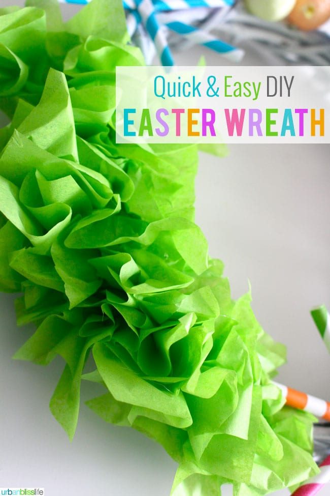 Quick & Simple DIY Easter Wreath