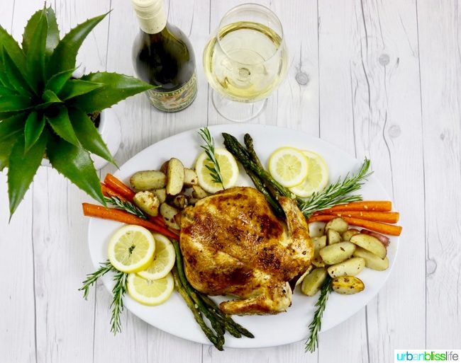 Simple Lemon Herb Roasted Chicken