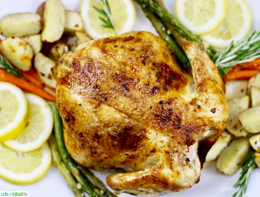 Simple Lemon Herb Roasted Chicken