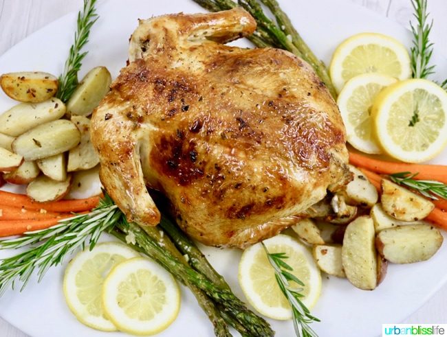 Simple Lemon Herb Roasted Chicken