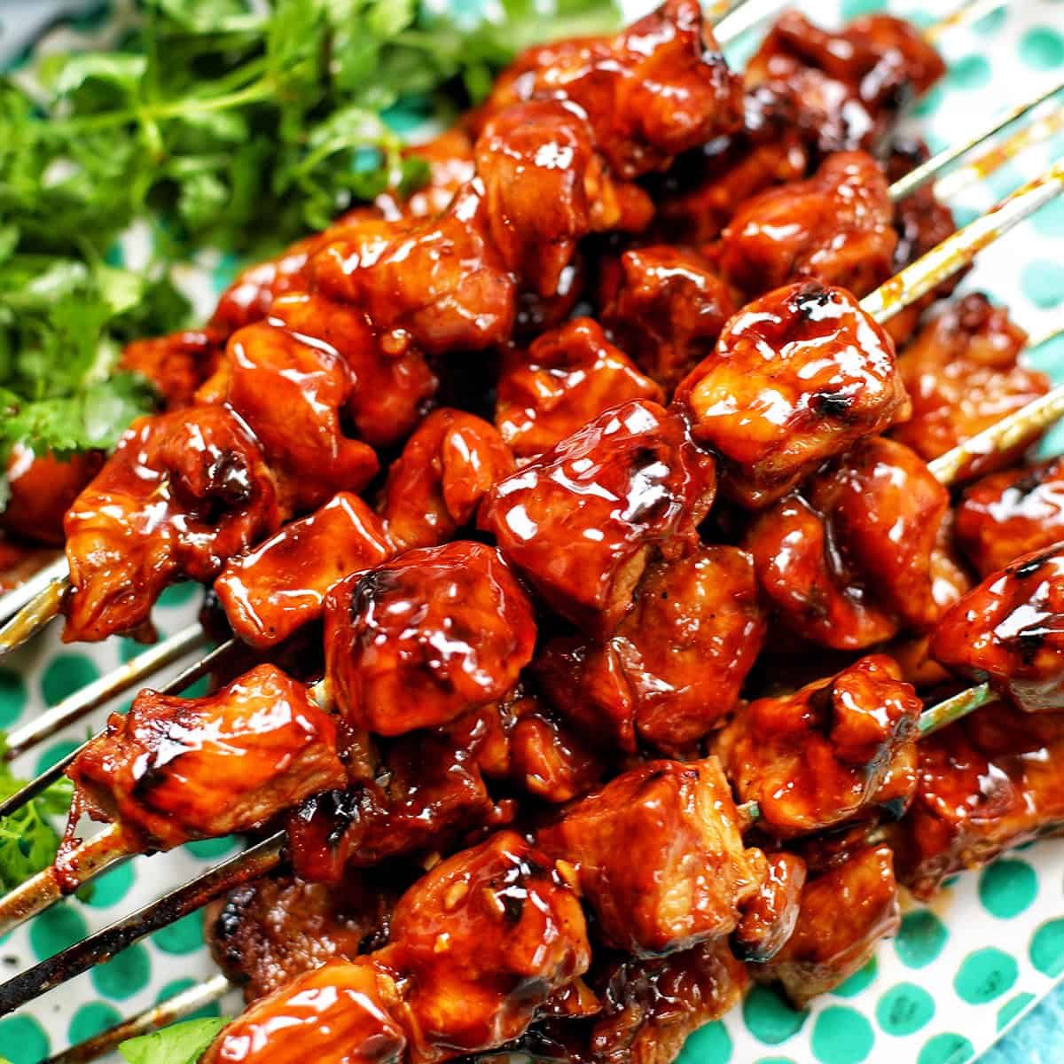 Filipino pork BBQ skewers