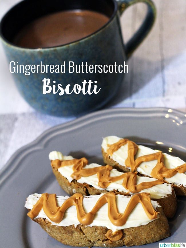 Simple Biscotti Recipe: Gingerbread Butterscotch Biscotti on UrbanBlissLife.com