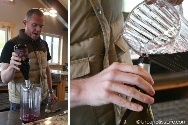 HawksViewCellars - decanting