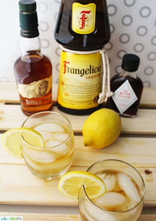 Hazelnut Bourbon Sour cocktail recipe on UrbanBlissLife.com