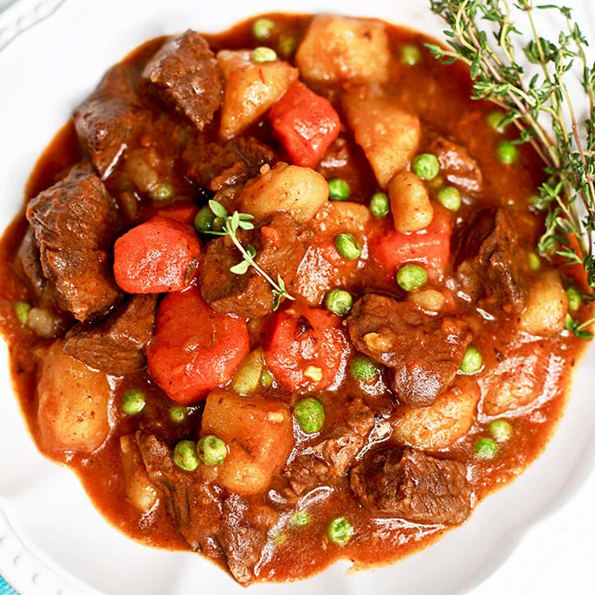 Pressure-cooker Beef Stew