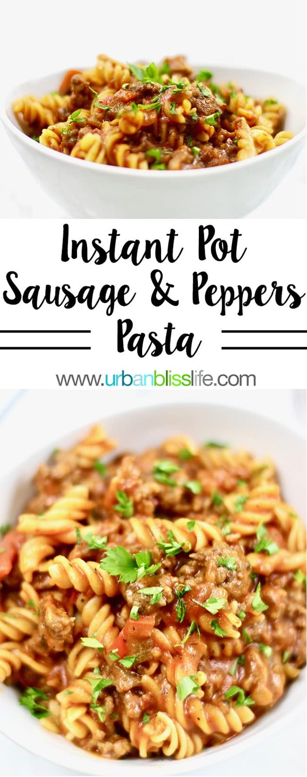 Pressure-cooker Sausage Peppers & Pasta