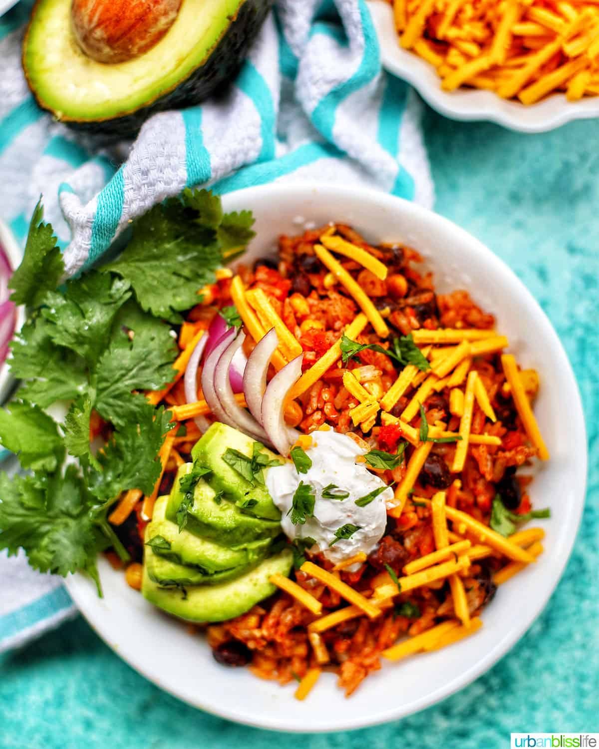 Pressure-cooker Vegetarian Burrito Bowl