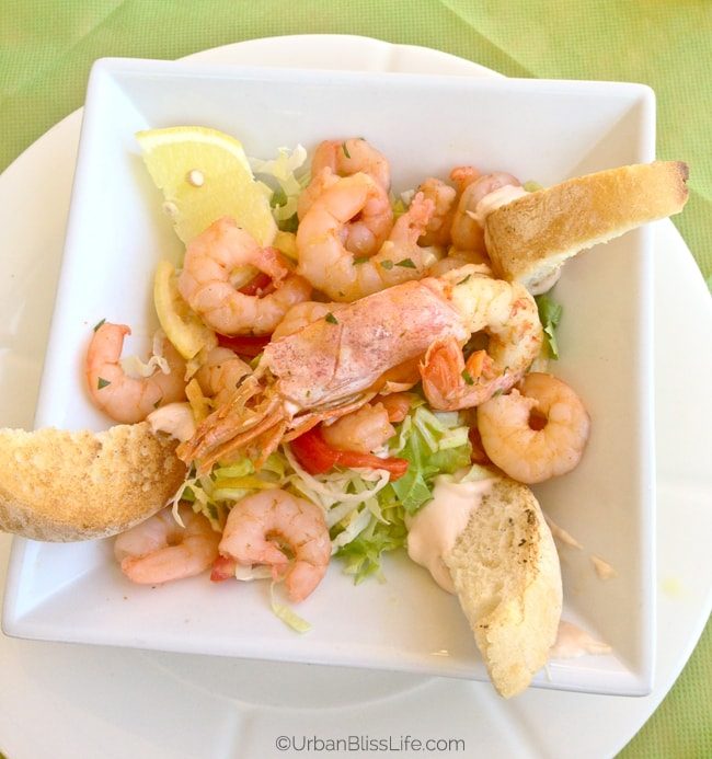 Lake Como, Italy - seafood salad