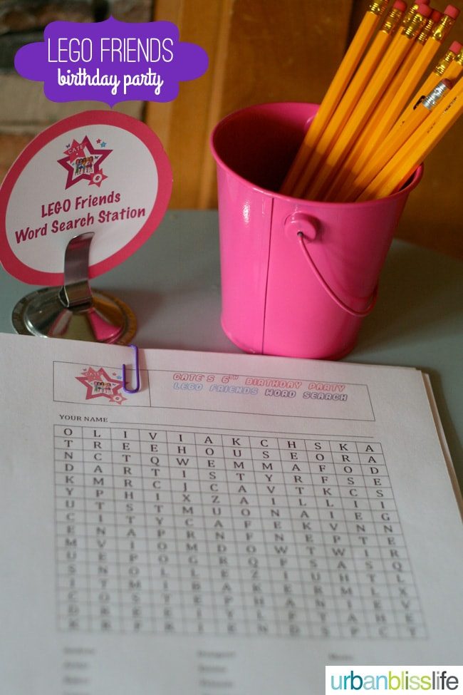 LEGO Friends Birthday Party