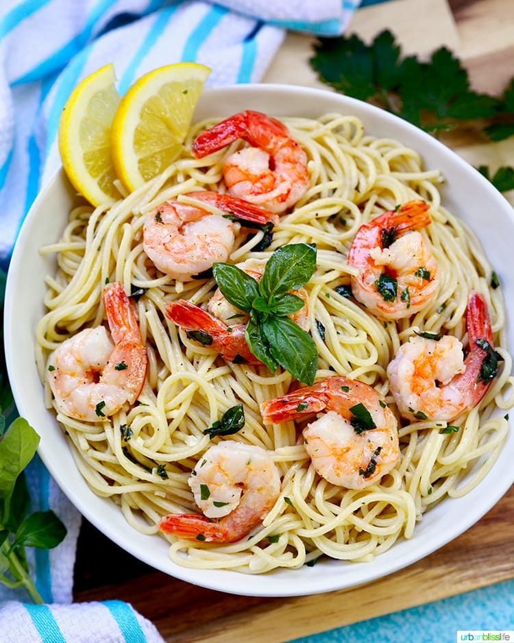 Lemon Garlic Shrimp Pasta for a weeknight