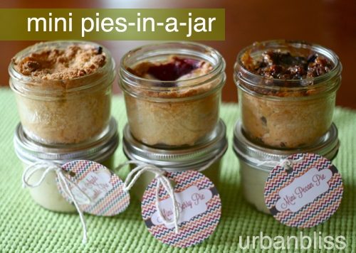 mini berry pies in a jar mini pecan pies in a jar mini apple pies in a jar recipes