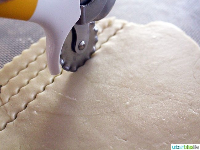 dough cutter on dough