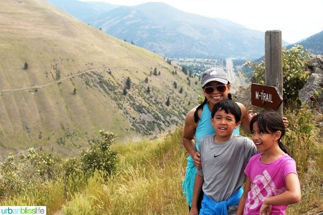 Family-Friendly Activities in Missoula, Montana: Hike the M Trail, on UrbanBlissLife.com