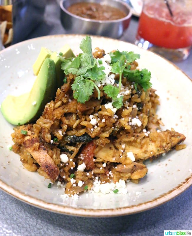 arroz con pollo at Johnny Sanchez