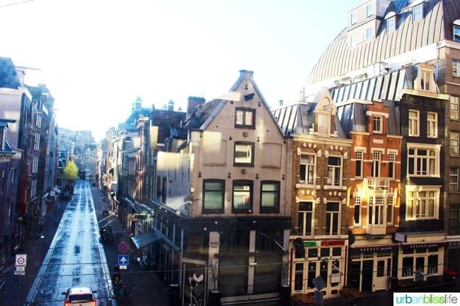 city view of Amsterdam from NH Carlton hotel