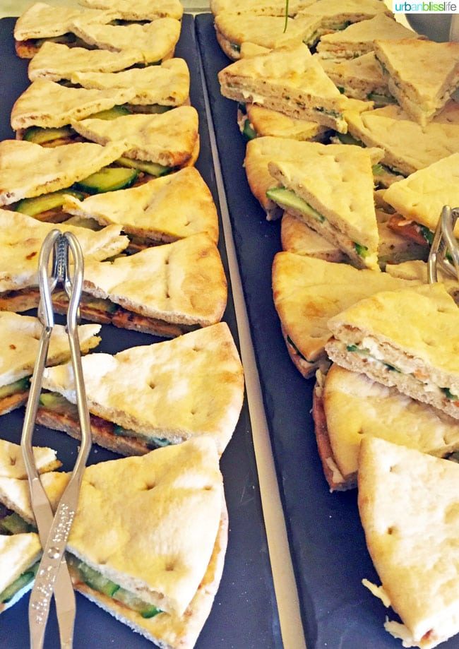 Where to Stay in Amsterdam. Triangle shaped sandwiches at NH Carlton.