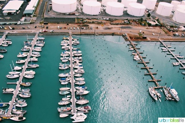 Oahu from a helicopter