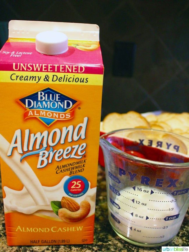 almondmilk for make ahead french toast