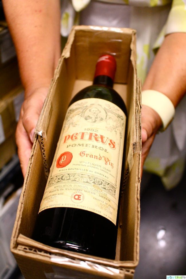 Ringside Steakhouse 10K bottle of wine