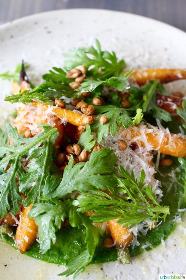 RUE is a French-inspired, vegetable-forward new restaurant in Portland, Oregon. Details on UrbanBlissLife.com
