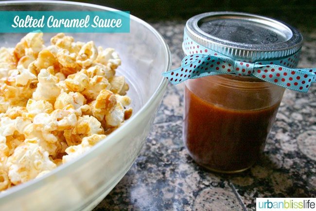 Salted Caramel Sauce and Popcorn