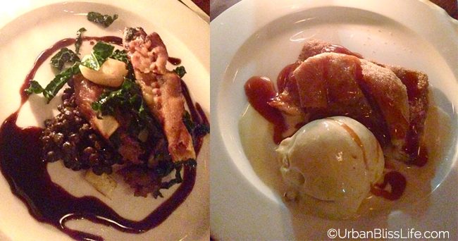 Serratto a Portland Oregon Restaurant - duck and dessert
