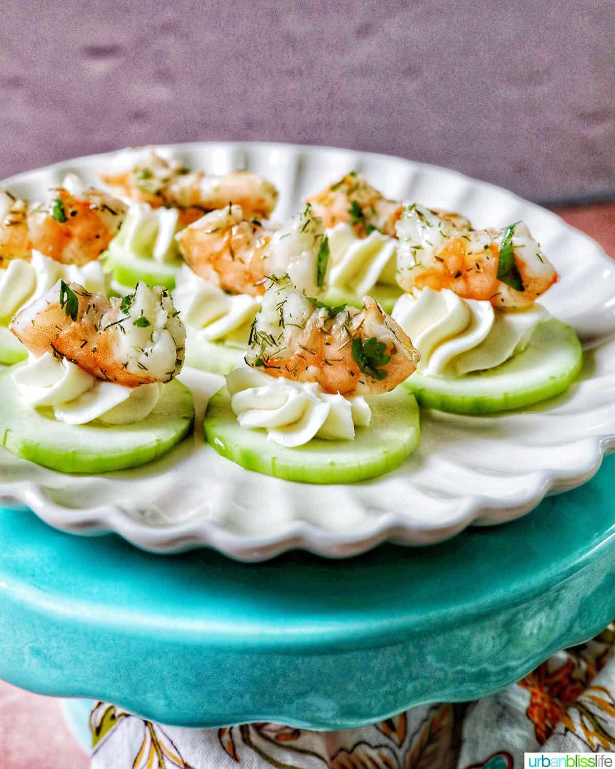 Cucumber Shrimp Canapés for a weeknight