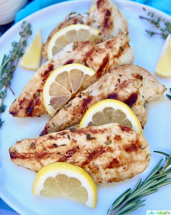 Simple Lemon Herb Grilled Chicken