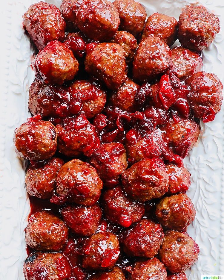 pressure cooker cranberry meatballs