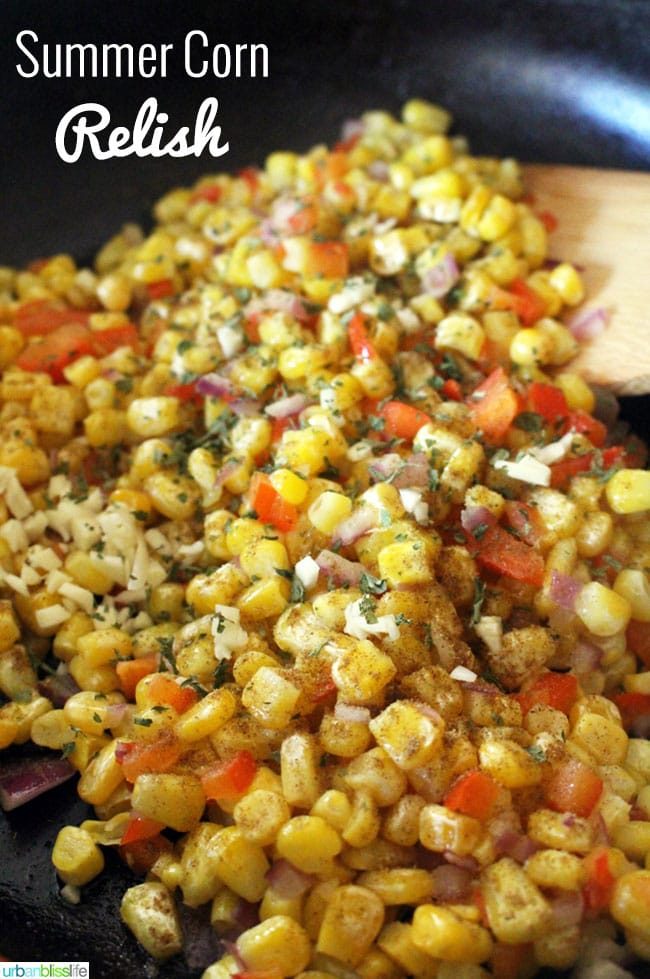 Corn Relish Recipe on UrbanBlissLife.com