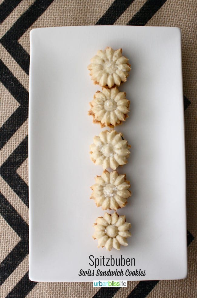 Spitzbuben Swiss Sandwich Cookies from the stove