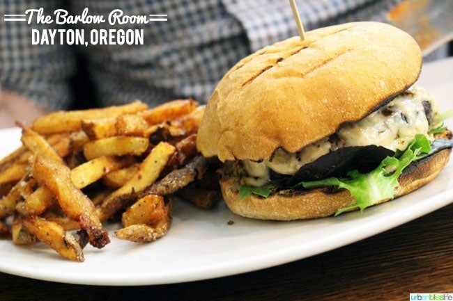 The Barlow Room restaurant, Dayton, Oregon